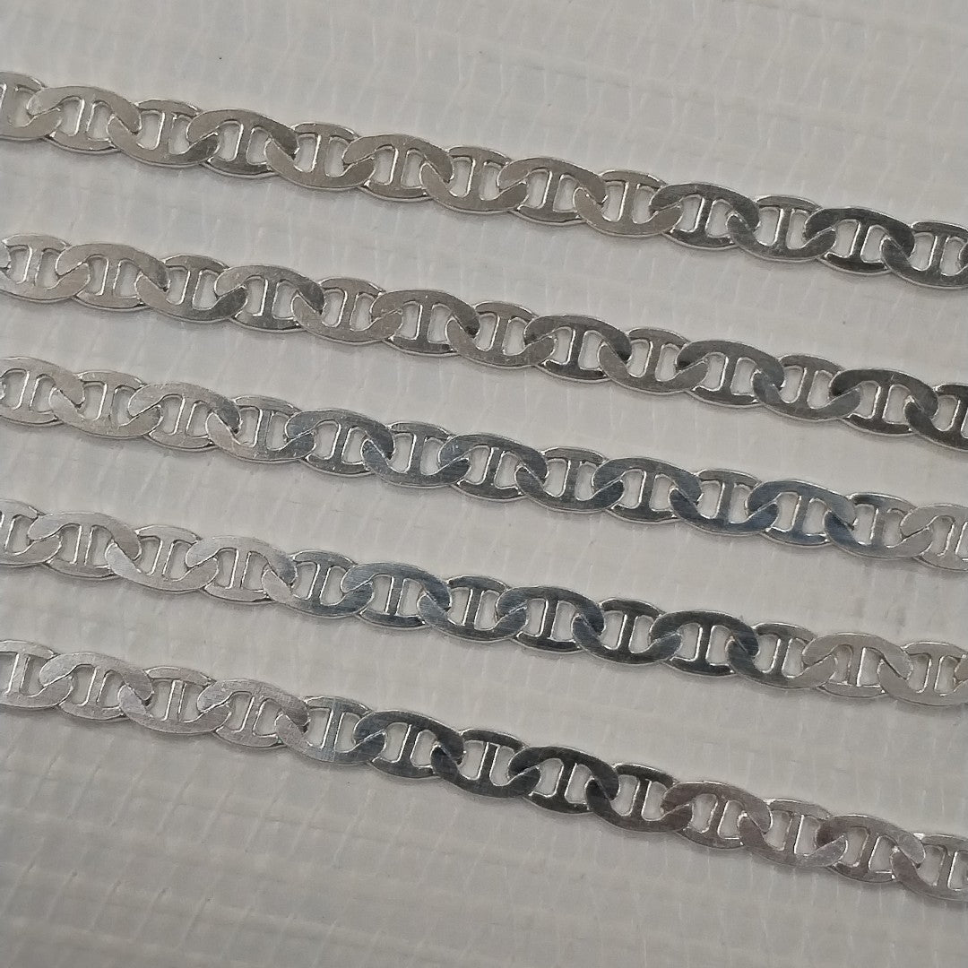 CADENA TEJIDO GUCHI PLATA .925 55 CM 12.5 GR (NUEVO)