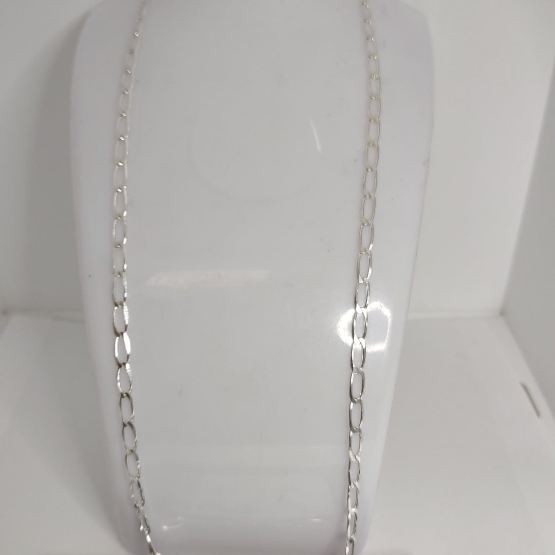 CADENA TEJIDO ESLABONES PLATA .925 55 CM 10 GR (NUEVO)