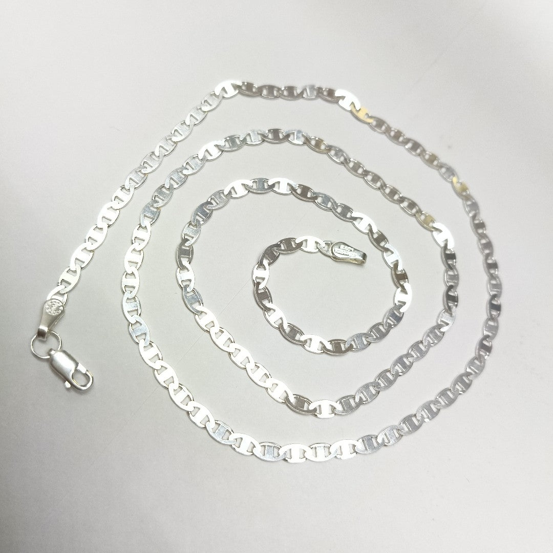 CADENA TEJIDO GUCHI PLATA .925 60 CM 9.4 GR (NUEVO)