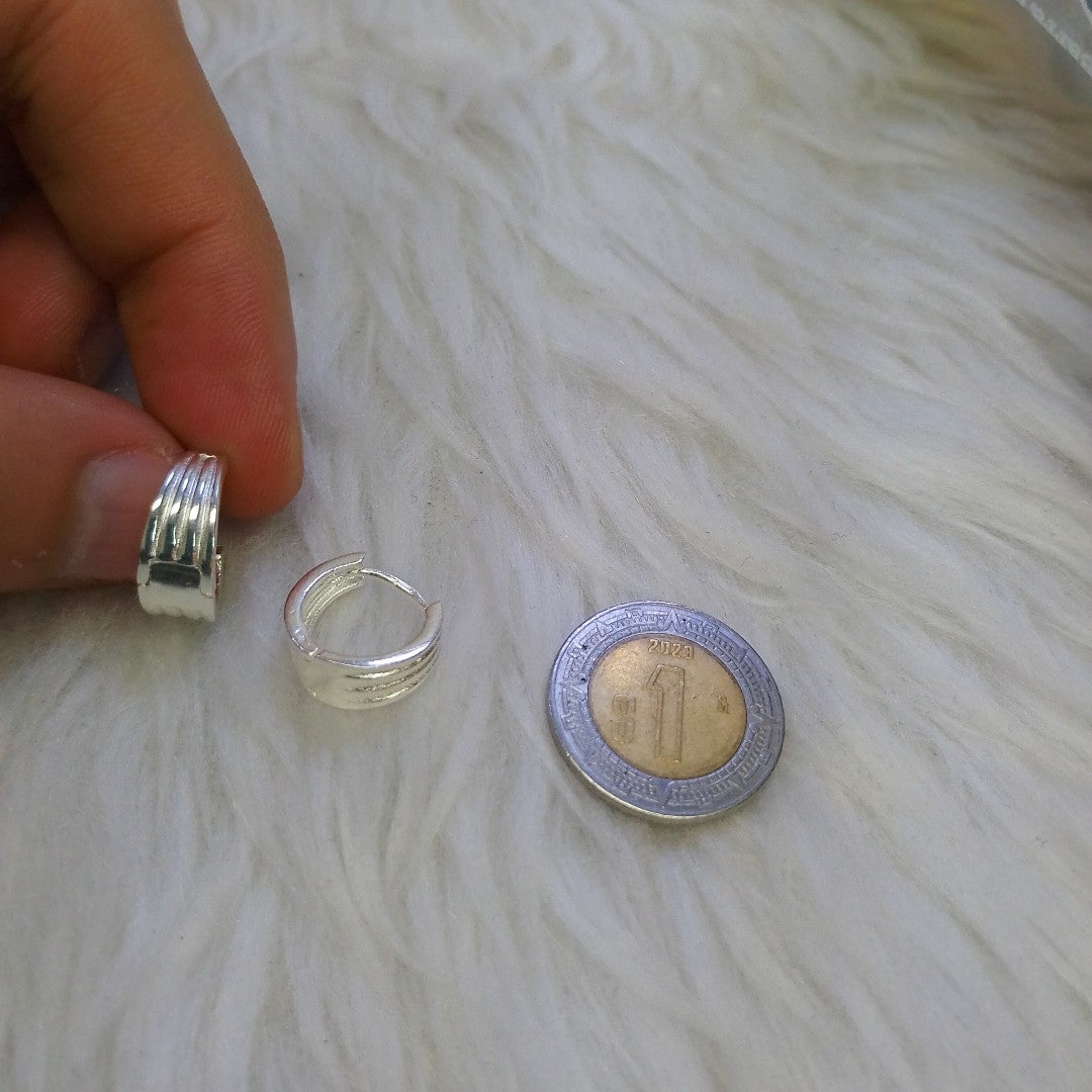 ARRACADAS PLATA .925 2.8 GR (NUEVO)
