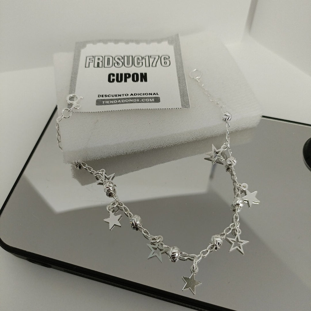 PULSERA TEJIDO ESPECIAL PLATA .925 18 CM 3.1 GR (NUEVO)