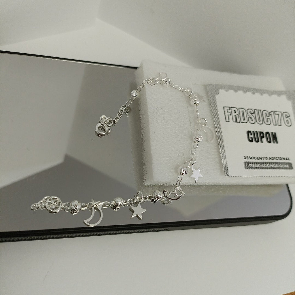 PULSERA TEJIDO TEJIDO ESPECIAL PLATA .925 18 CM 3.1 GR (NUEVO)