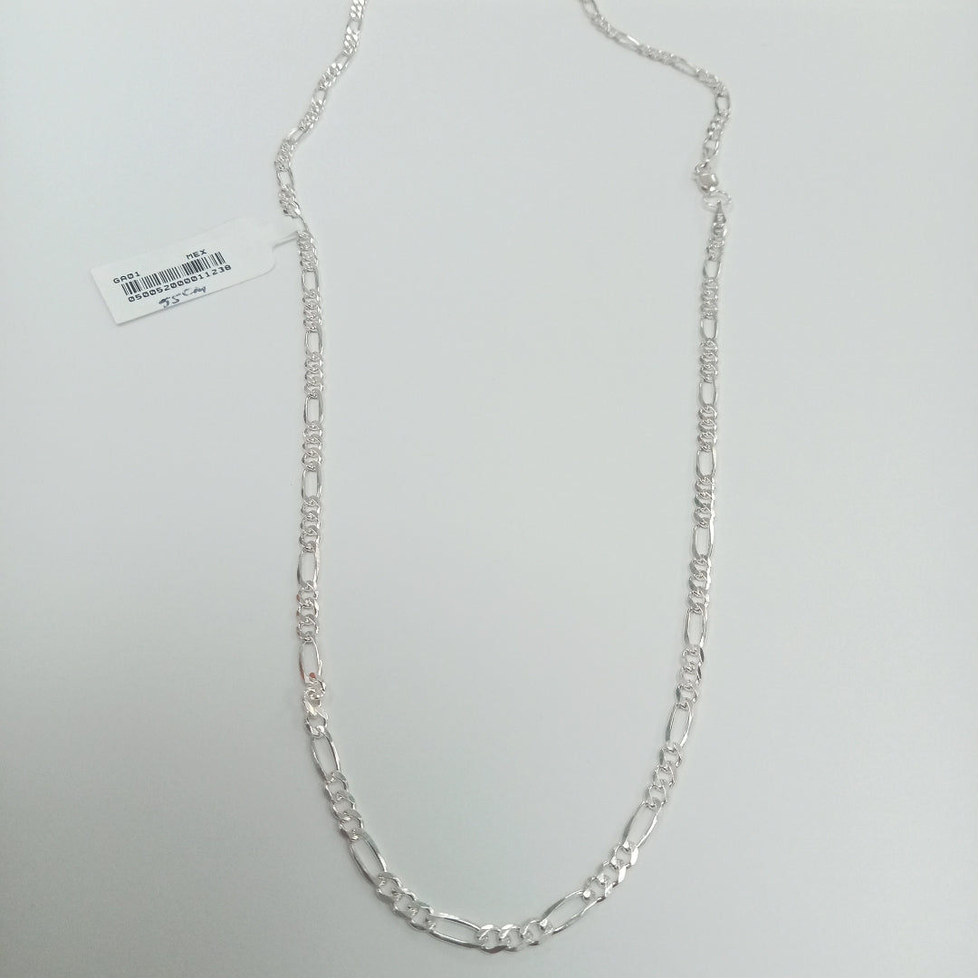 CADENA TEJIDO 3X1 PLATA .925 55 CM 7.8 GR (NUEVO)