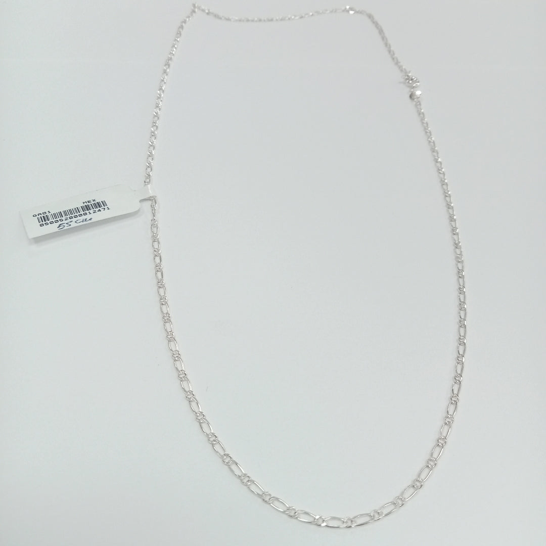 CADENA TEJIDO 1X1 PLATA .925 55 CM 3.2 GR (NUEVO)