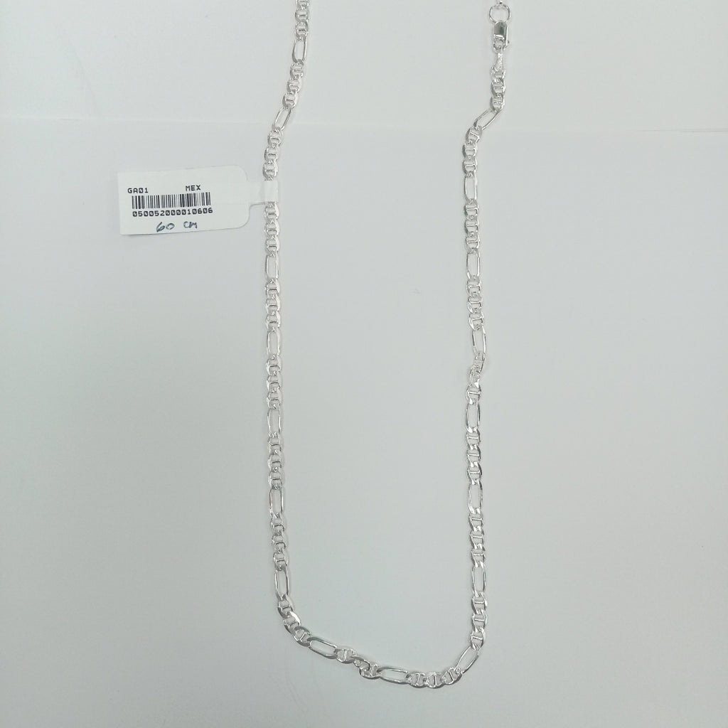 CADENA TEJIDO 3X1 PLATA .925 60 CM 8.4 GR (NUEVO)
