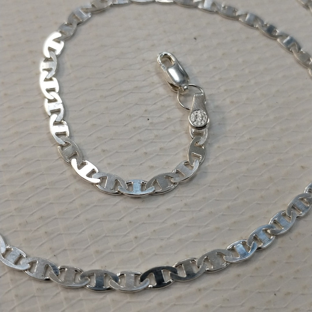 CADENA TEJIDO GUCHI PLATA .925 55 CM 9.1 GR (NUEVO)