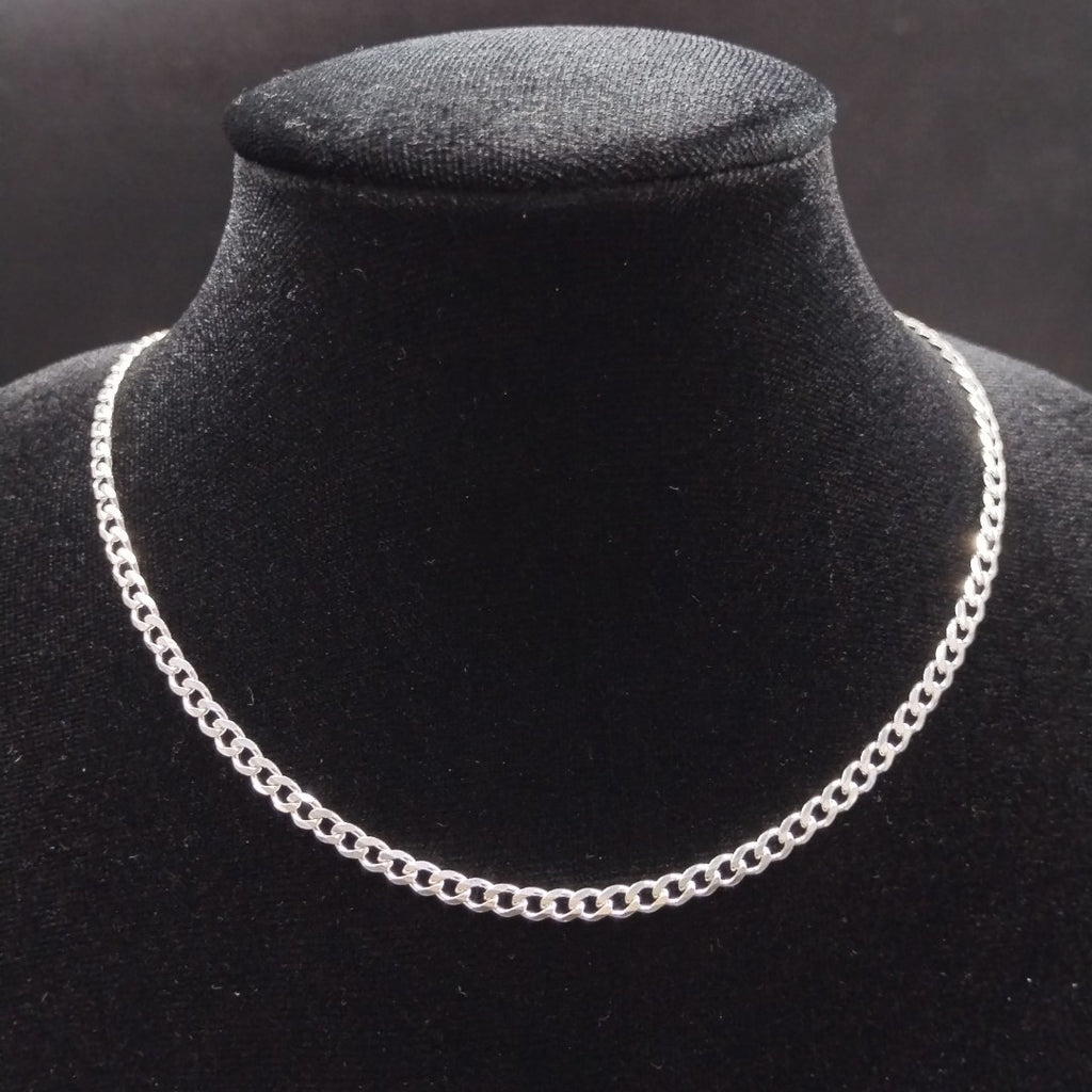 CADENA TEJIDO BARBADO PLATA .925 55 CM 11.8 GR (NUEVO)