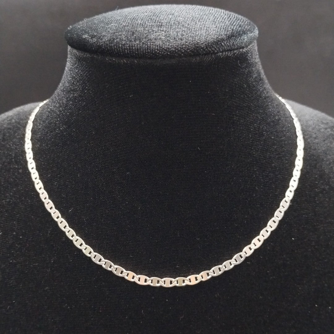 CADENA TEJIDO GUCHI PLATA .925 60 CM 9 GR (NUEVO)