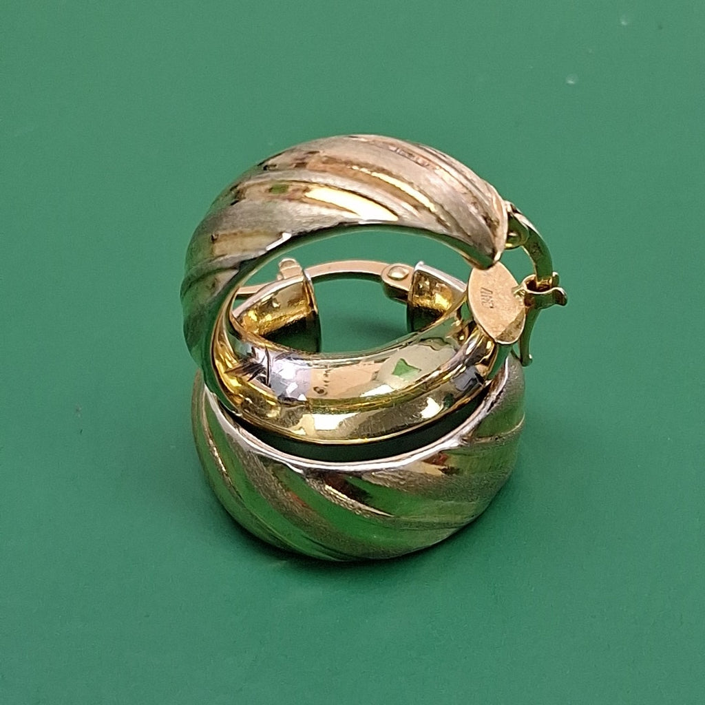 ARRACADAS PAR ORO 14 K 3.5 GRMS (SEMINUEVO)