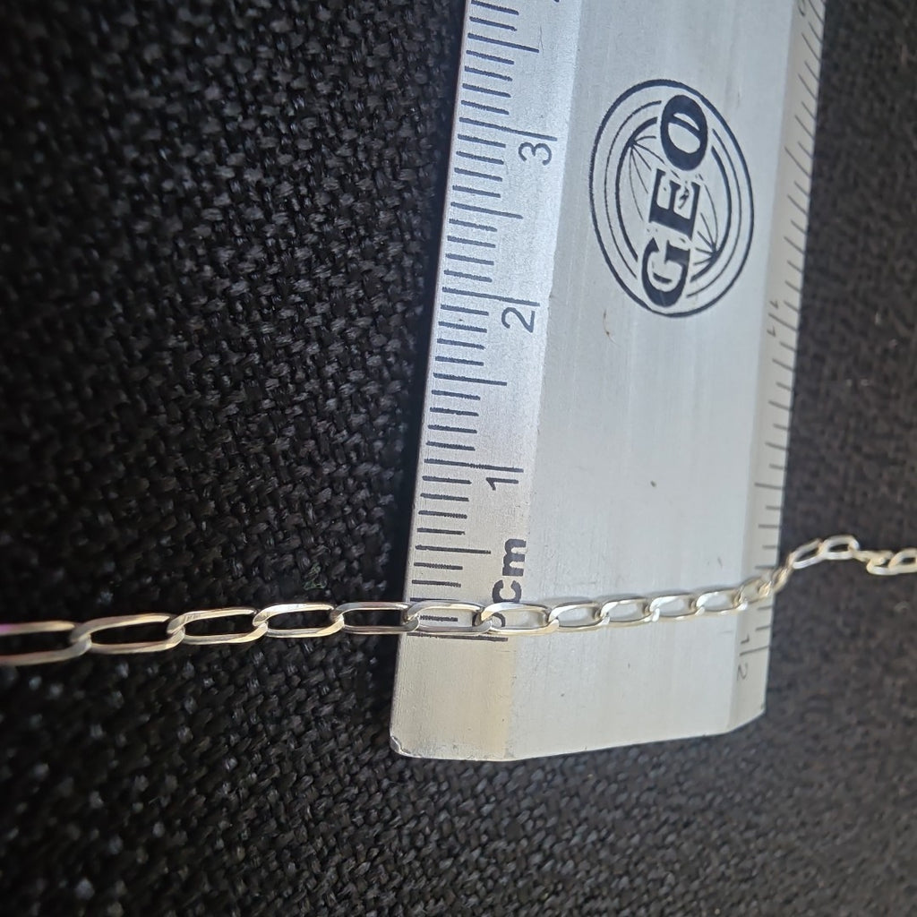 CADENA TEJIDO ESLABONES PLATA .925 50 CM 2.5 GR (NUEVO)