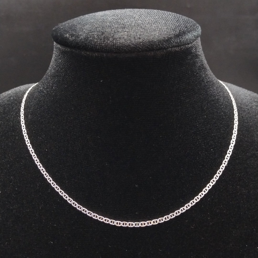 CADENA TEJIDO GUCHI PLATA .925 60 CM 3.9 GR (NUEVO)