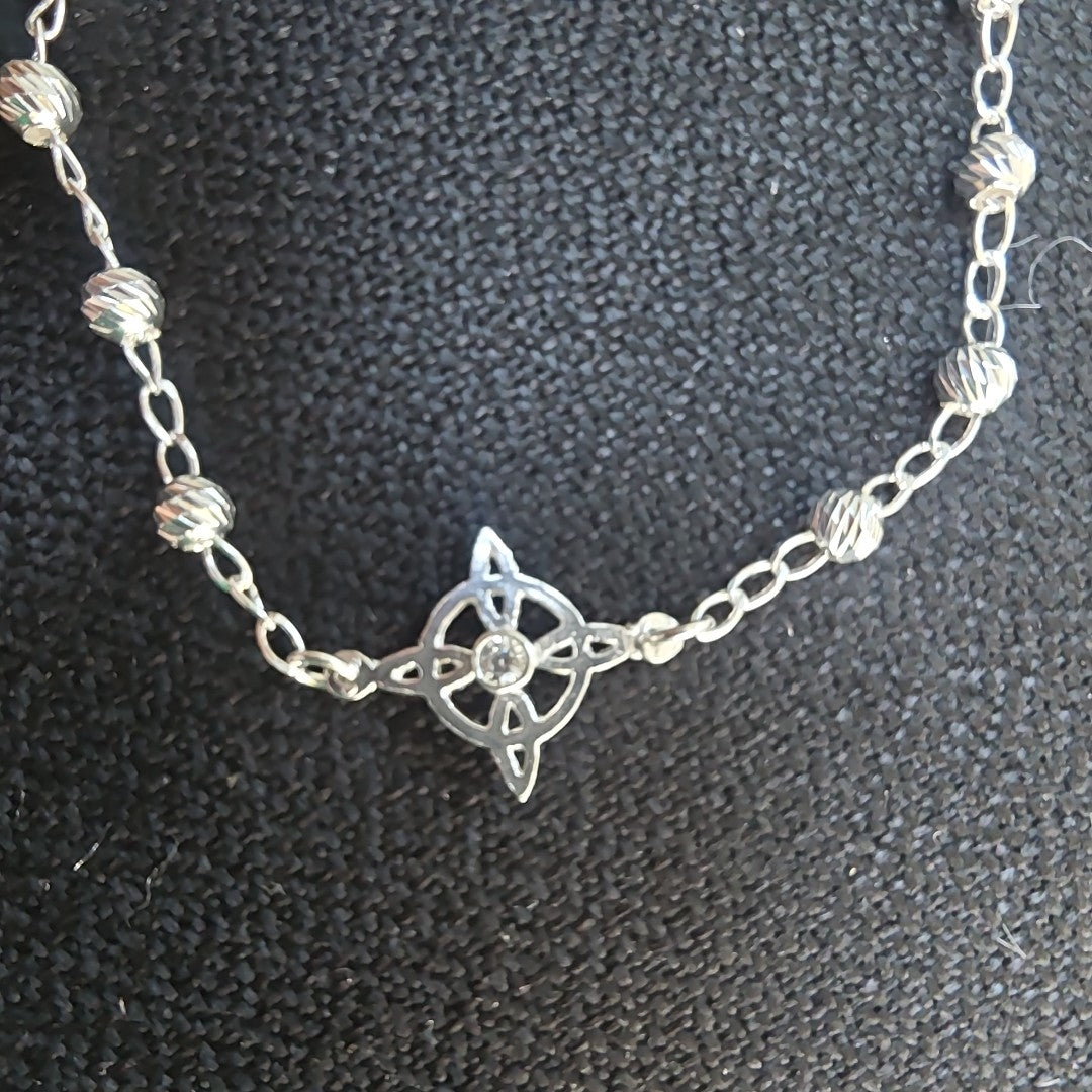 PULSERA TEJIDO ESPECIAL PLATA .925 18 CM 2.8 GR (NUEVO)