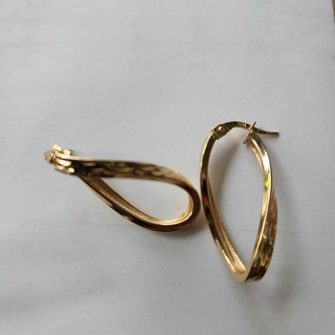 ARRACADAS PAR ORO 14 K 1,80 GRMS (SEMINUEVO)