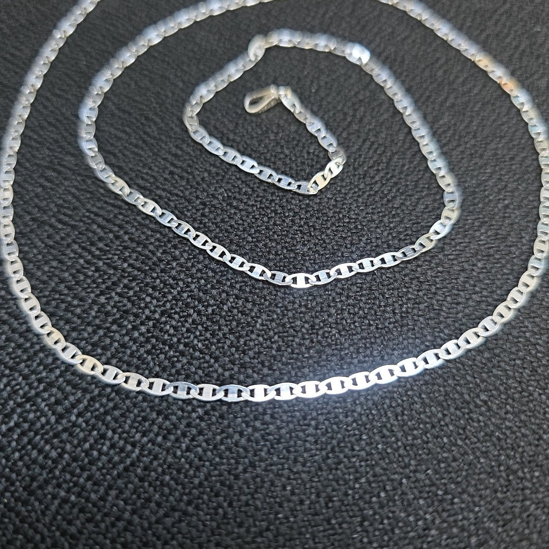 CADENA TEJIDO ESPEJO PLATA .925 60 CM 4.2 GR (NUEVO)