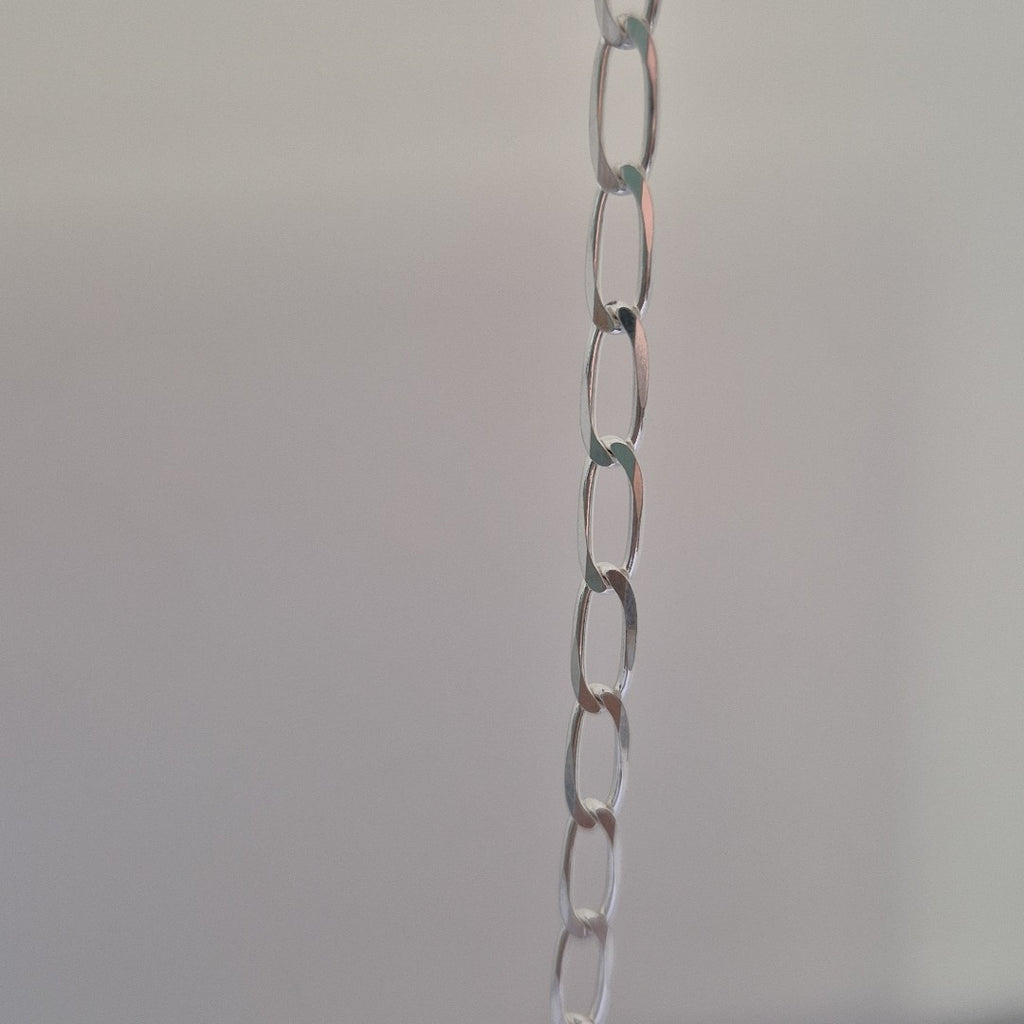 CADENA TEJIDO ESLABONES PLATA .925 55 CM 10.4 GR (NUEVO)