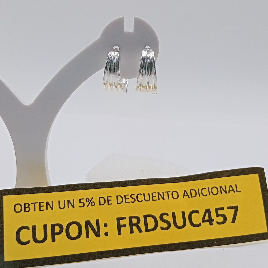 ARRACADAS PLATA .925 3.1 GR (NUEVO)