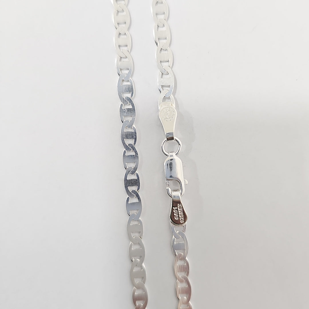 CADENA TEJIDO GUCHI PLATA .925 60 CM 9.1 GR (NUEVO)