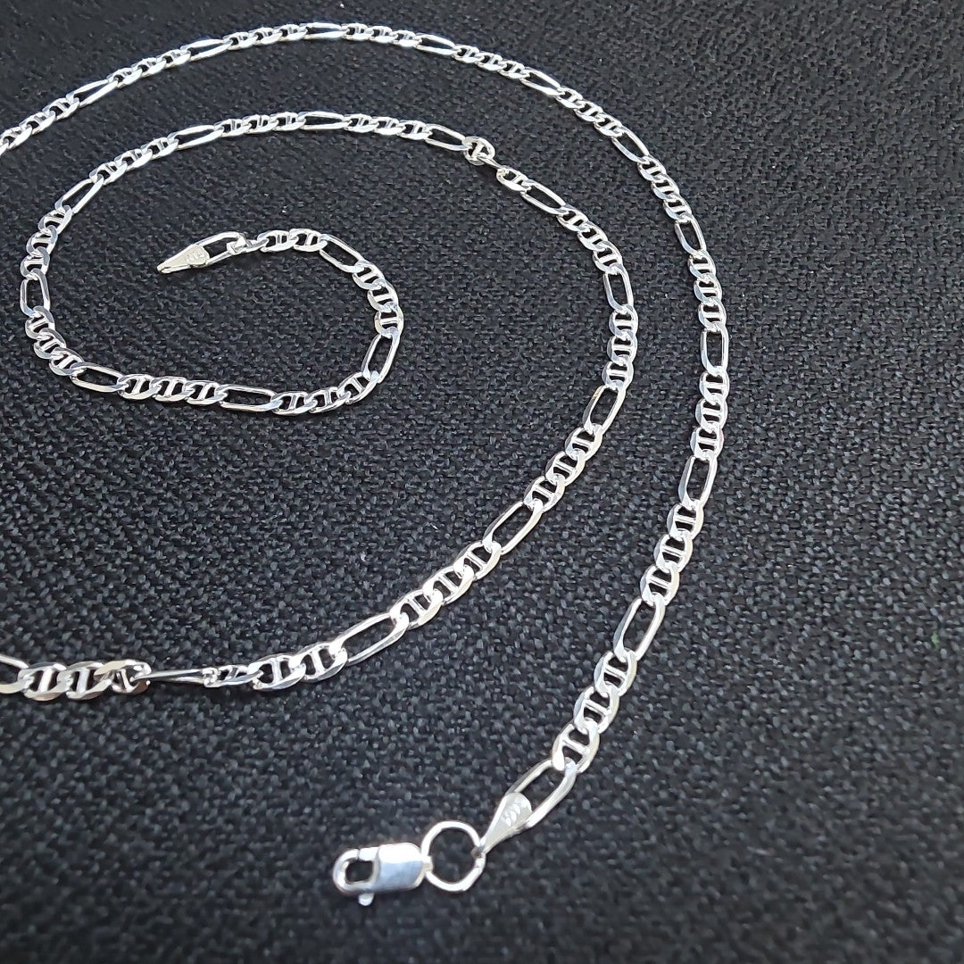 CADENA TEJIDO 3X1 PLATA .925 60 CM 8.5 GR (NUEVO)