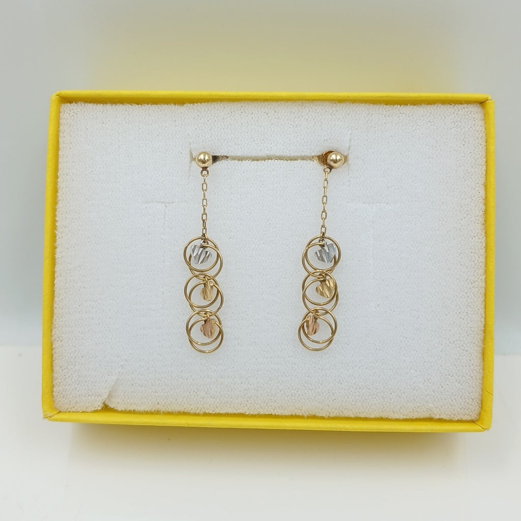 BROQUELES PAR ORO 14 K 1,60 GRMS (SEMINUEVO)