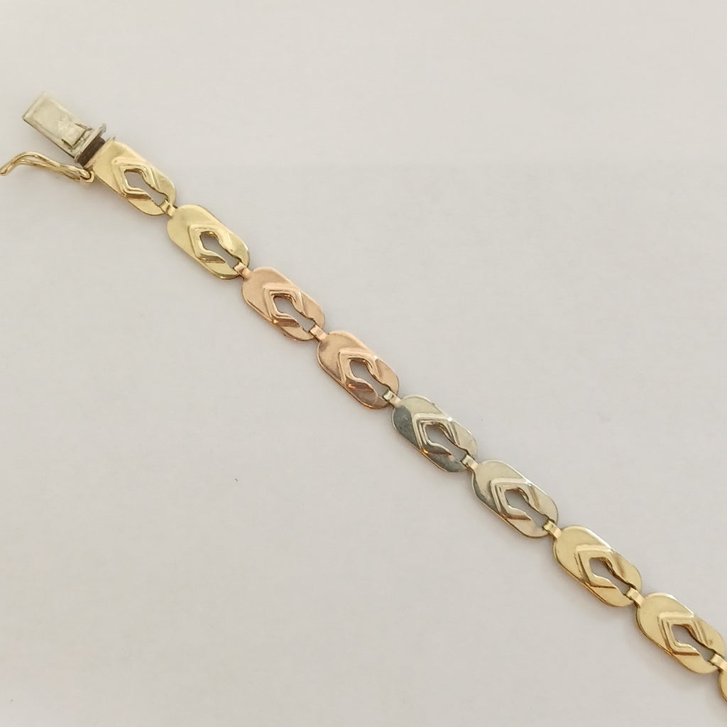 PULSERA ORO, ORO COMBINADO 14 K 5.3 GRMS (SEMINUEVO)