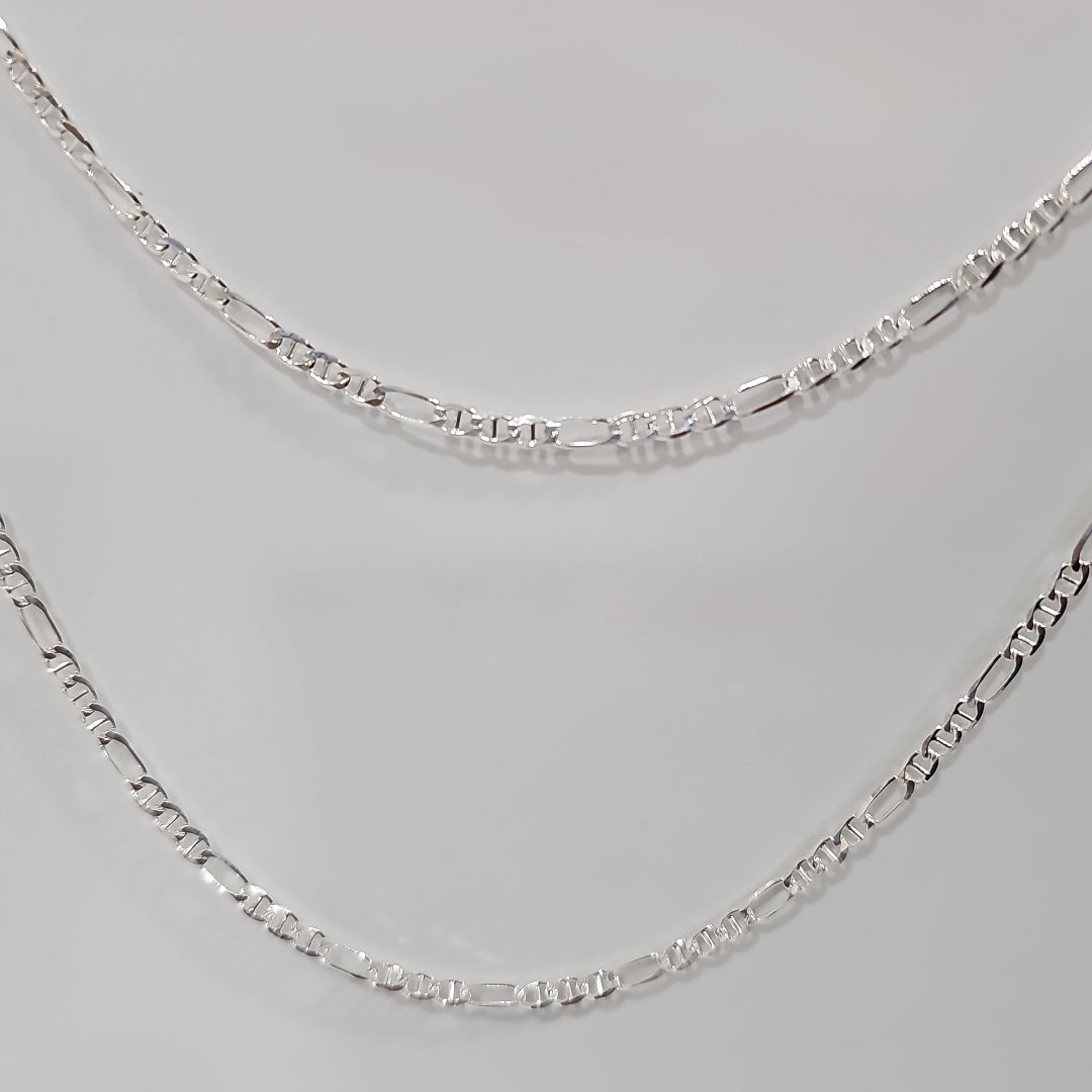 CADENA TEJIDO 3X1 PLATA .925 60 CM 8.5 GR (NUEVO)