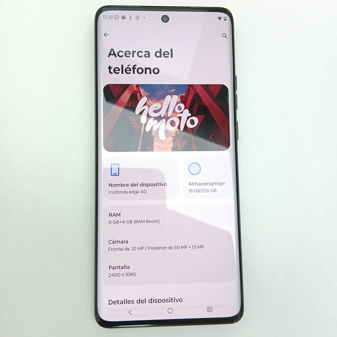 CELULAR MOTOROLA EDGE 40 XT2303-2 (2023) 256 GB 8 GB RAM (SEMINUEVO)