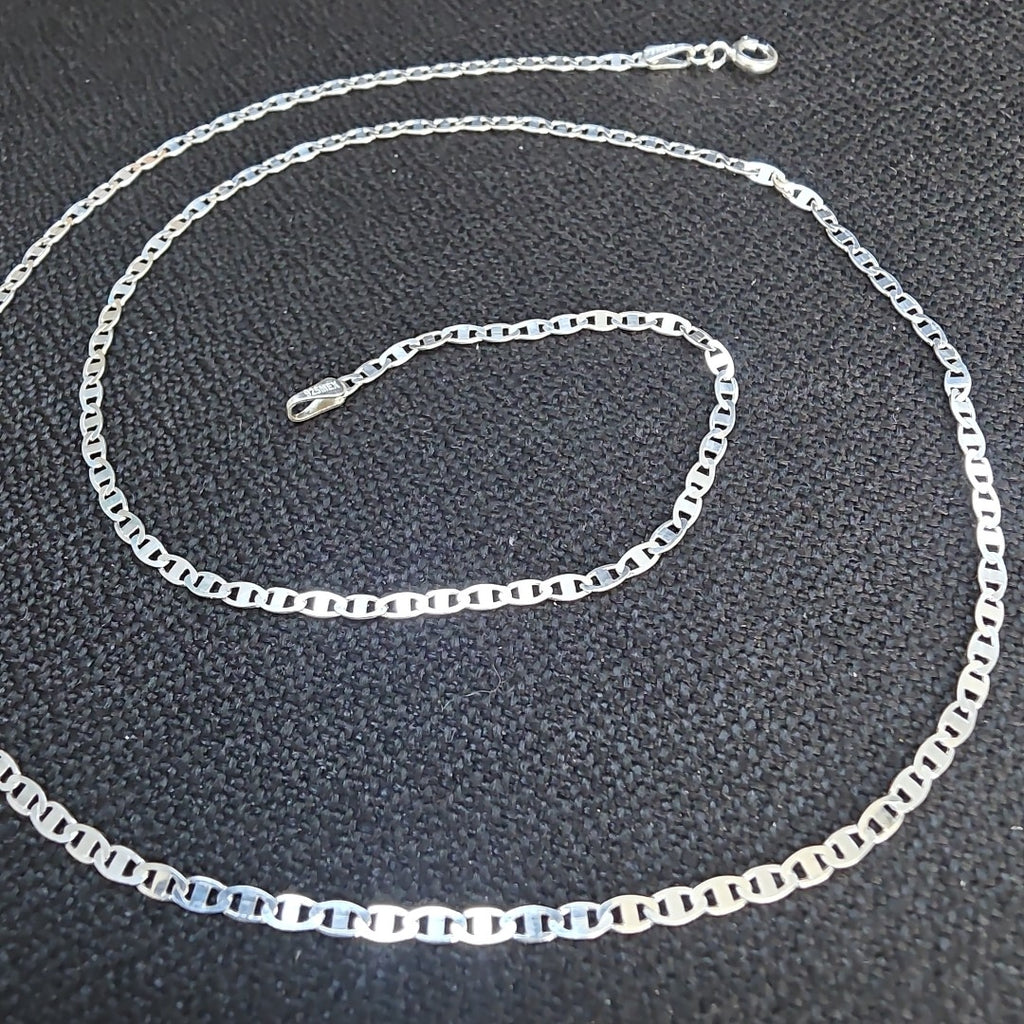 CADENA TEJIDO ESPEJO PLATA .925 55 CM 4 GR (NUEVO)