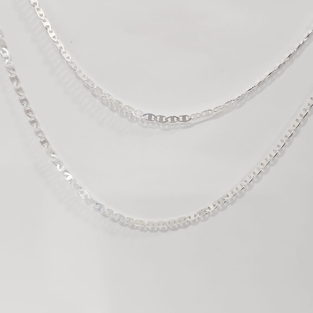 CADENA TEJIDO GUCHI PLATA .925 60 CM 9 GR (NUEVO)