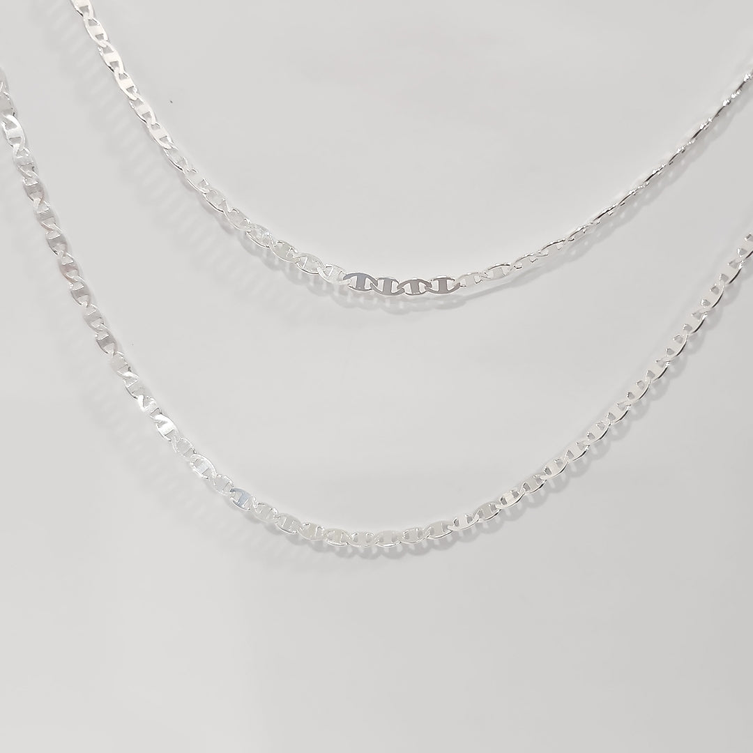 CADENA TEJIDO GUCHI PLATA .925 60 CM 9 GR (NUEVO)