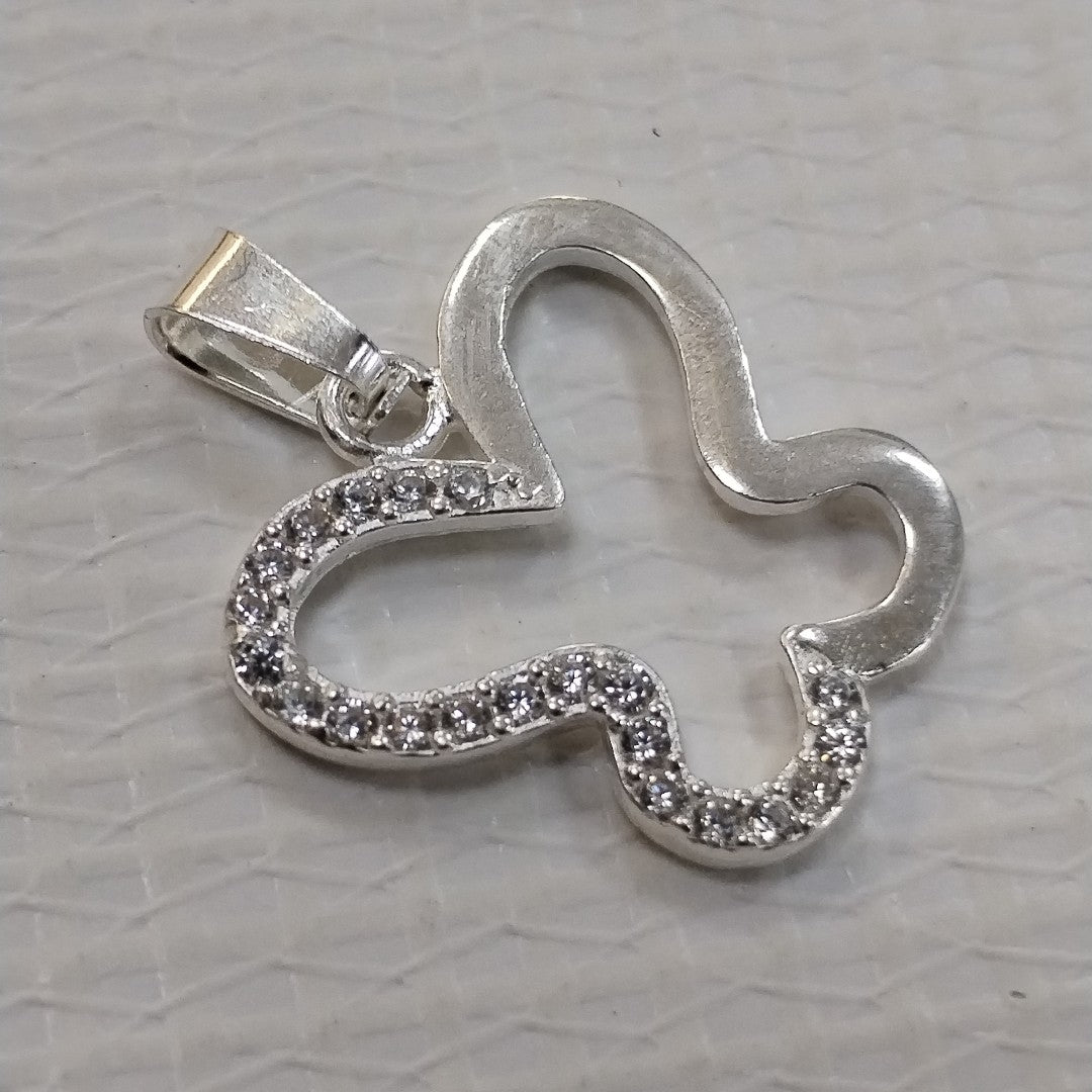 DIJE MARIPOSA C/CIRCONIAS PLATA .925 2.3 GR (NUEVO)