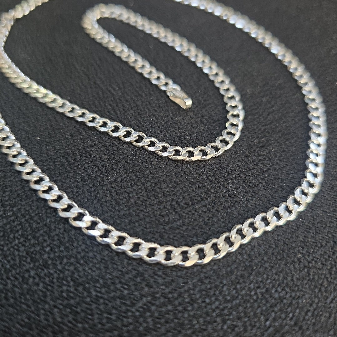 CADENA TEJIDO BARBADO PLATA .925 60 CM 13.7 GR (NUEVO)