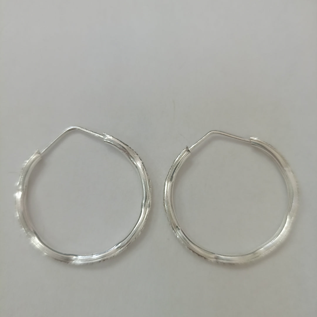 PAR ARRACADAS LABRADAS PLATA .925 2.5 GR (NUEVO)