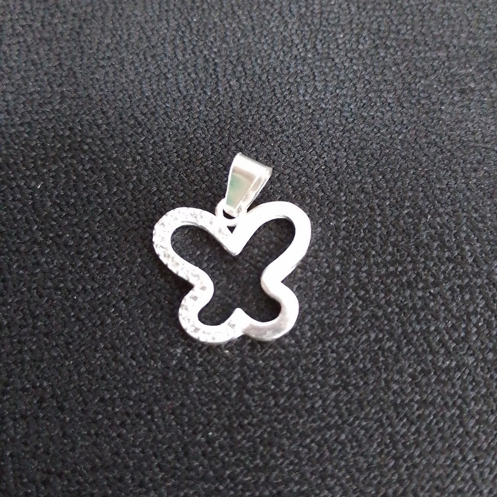 DIJE MARIPOSA C/CIRCONIAS PLATA .925 2.2 GR (NUEVO)