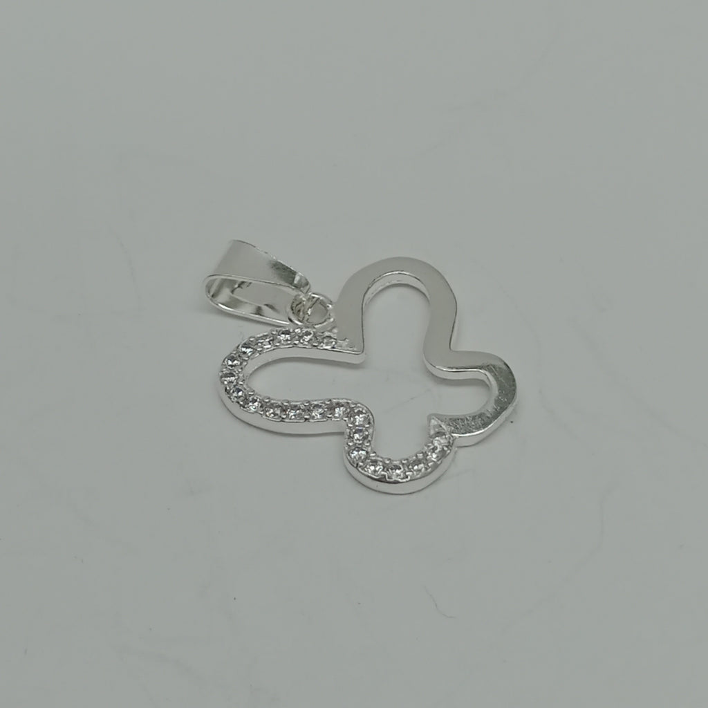 DIJE MARIPOSA C/CIRCONIAS PLATA .925 2.4 GR (NUEVO)