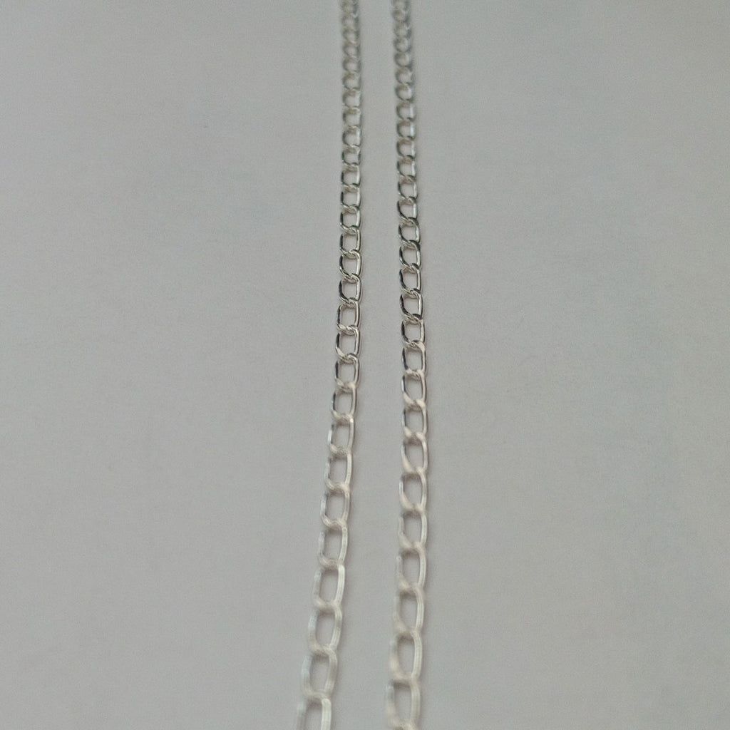 CADENA TEJIDO ESLABONES PLATA .925 60 CM 3.1 GR (NUEVO)