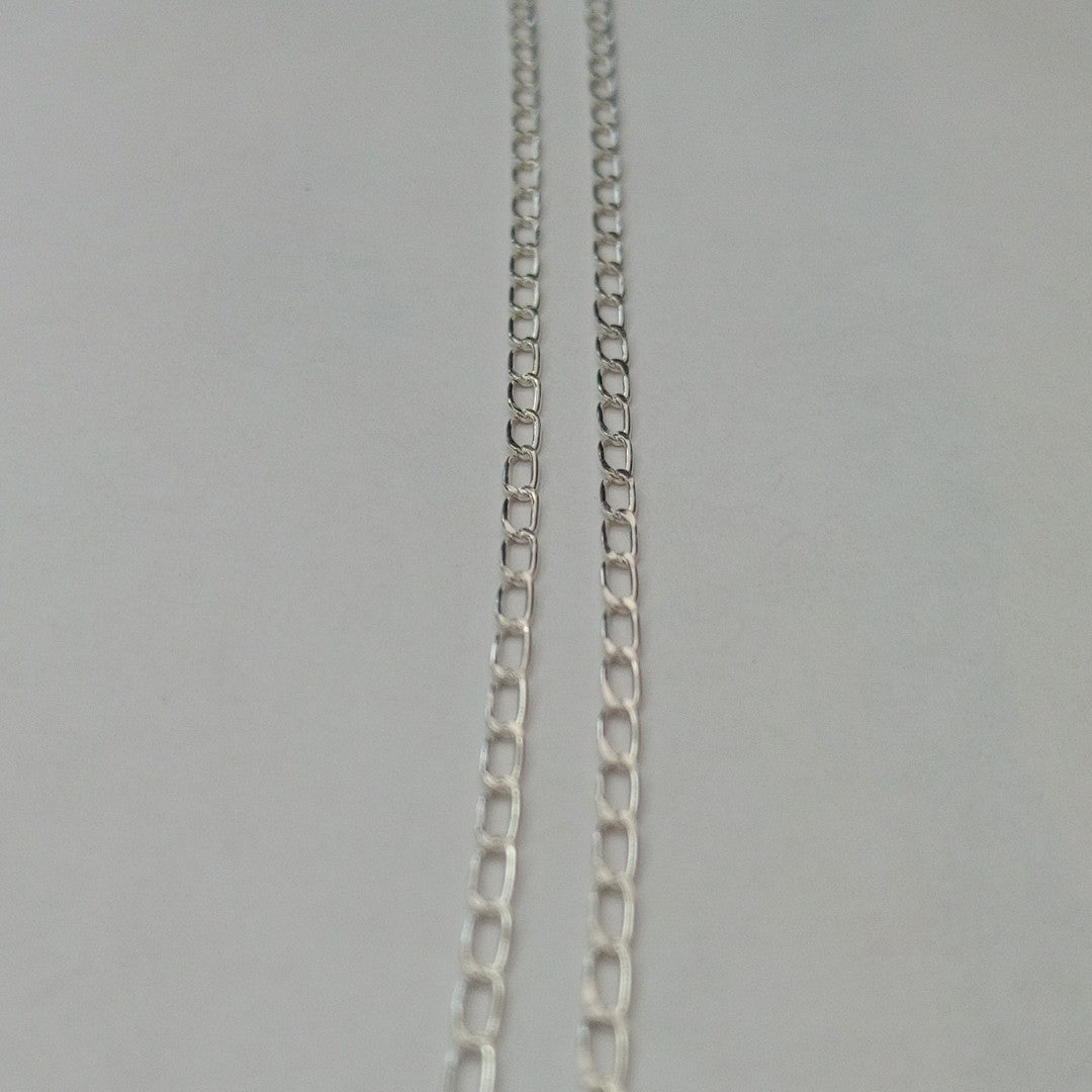 CADENA TEJIDO ESLABONES PLATA .925 60 CM 3.1 GR (NUEVO)