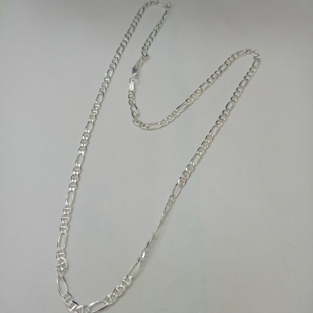 CADENA TEJIDO MARINERO PLATA .925 55 CM 8 GR (NUEVO)