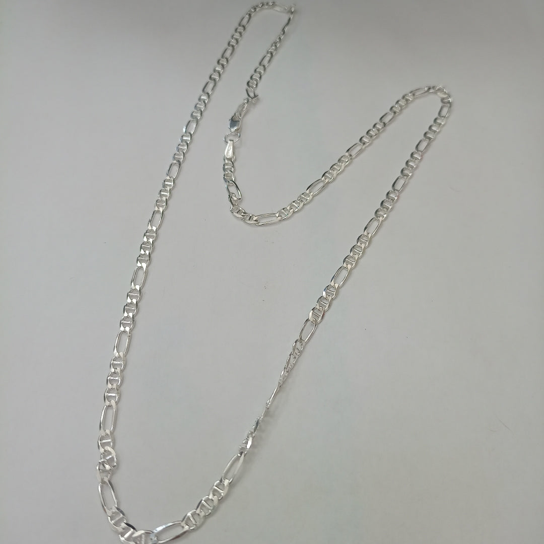 CADENA TEJIDO MARINERO PLATA .925 55 CM 8 GR (NUEVO)