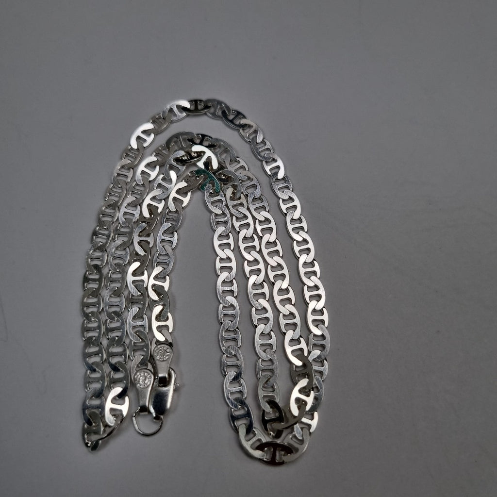 CADENA TEJIDO GUCHI PLATA .925 55 CM 12.9 GR (NUEVO)
