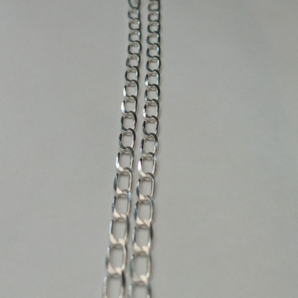 CADENA TEJIDO ESLABONES PLATA .925 60 CM 11 GR (NUEVO)