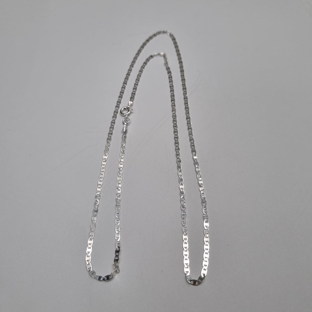 CADENA TEJIDO ESPEJO PLATA .925 60 CM 4.2 GR (NUEVO)