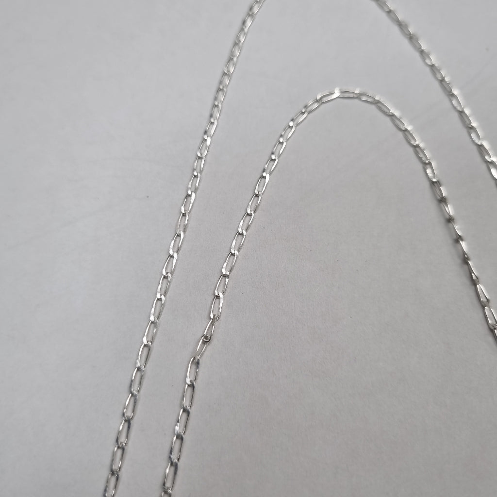 CADENA TEJIDO ESLABONES PLATA .925 60 CM 2.7 GR (NUEVO)