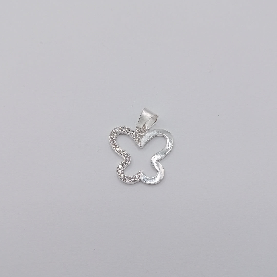 DIJE MARIPOSA C/CIRCONIAS PLATA .925 2.4 GR (NUEVO)