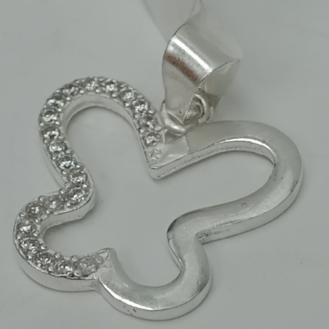 DIJE MARIPOSA C/CIRCONIAS PLATA .925 2.3 GR (NUEVO)
