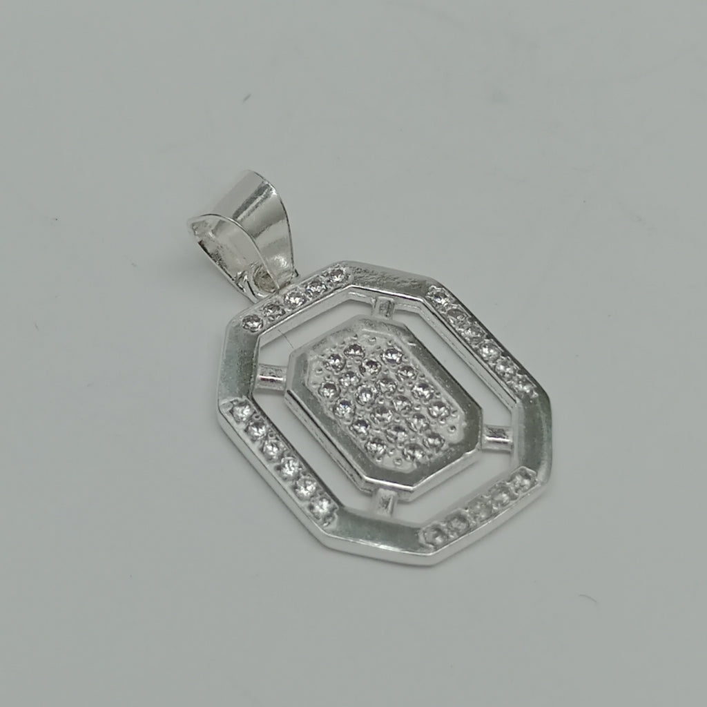 DIJE C/CIRCONIAS PLATA .925 3.5 GR (NUEVO)