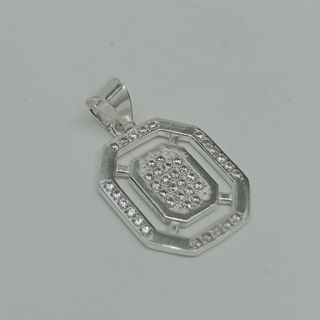 DIJE C/CIRCONIAS PLATA .925 3.5 GR (NUEVO)