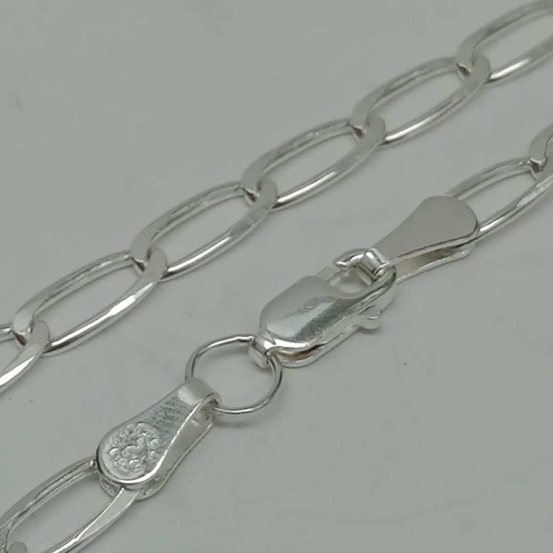 CADENA TEJIDO ESLABONES PLATA .925 55 CM 10 GR (NUEVO)