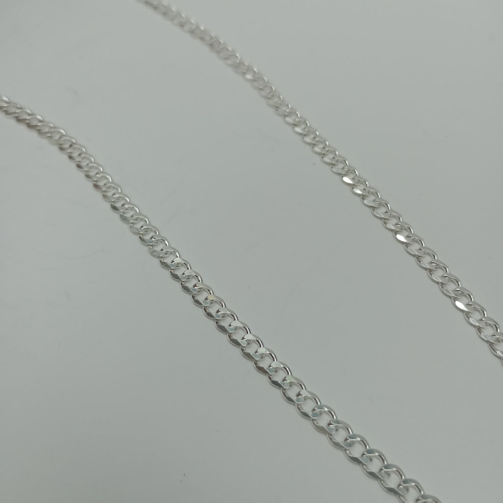 CADENA TEJIDO BARBADO PLATA .925 55 CM 12.8 GR (NUEVO)