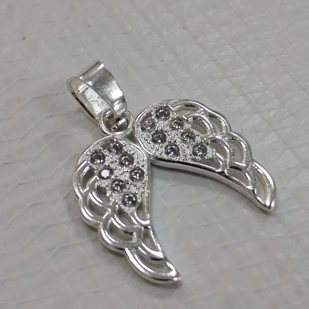 DIJE ALAS C/CIRCONIAS PLATA .925 2.2 GR (NUEVO)