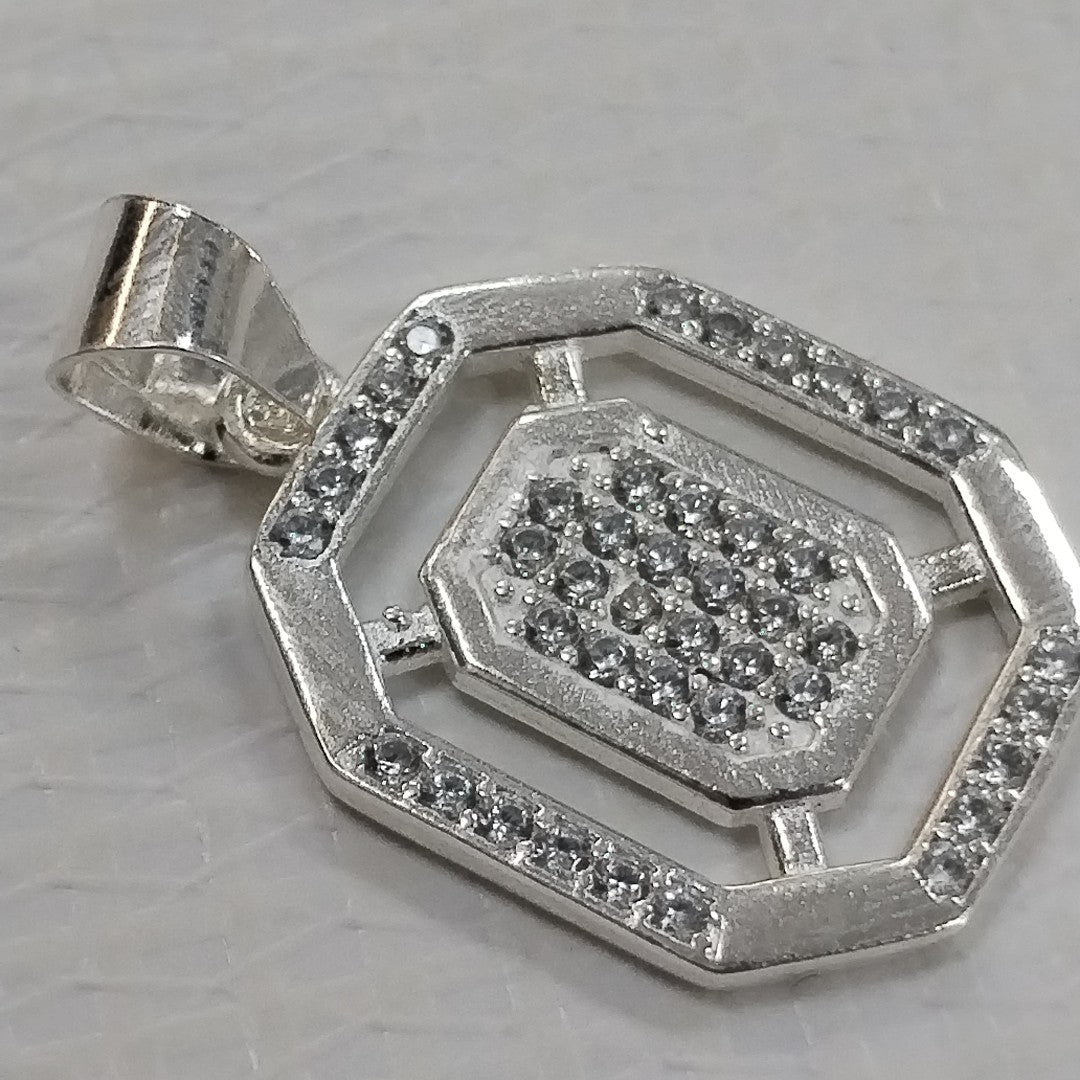 DIJE C/CIRCONIAS PLATA .925 3.5 GR (NUEVO)